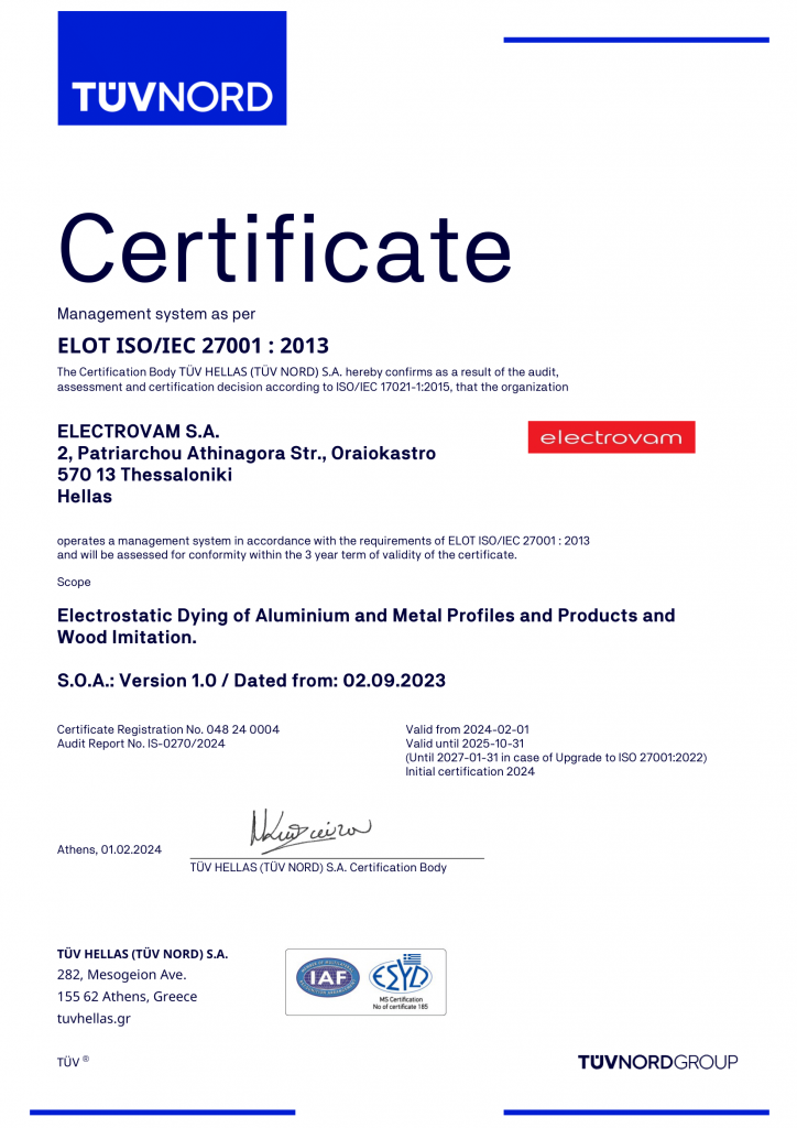ELECTROVAM-27001-2024-EN